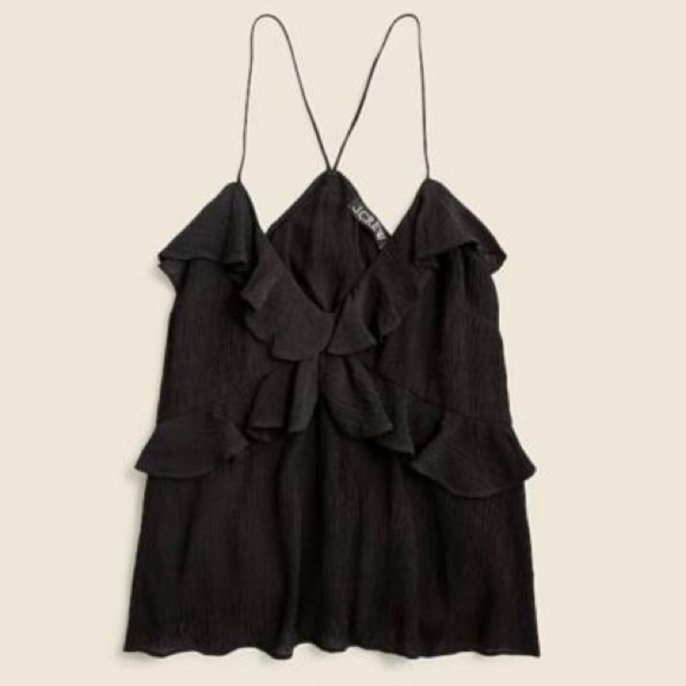 J. Crew Drapey Ruffle Tank Top